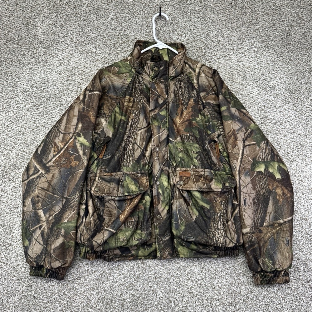 Vtg Woolrich‎ Camo Hunting Jacket Men's Medium Realtree Hardwoods Insulated